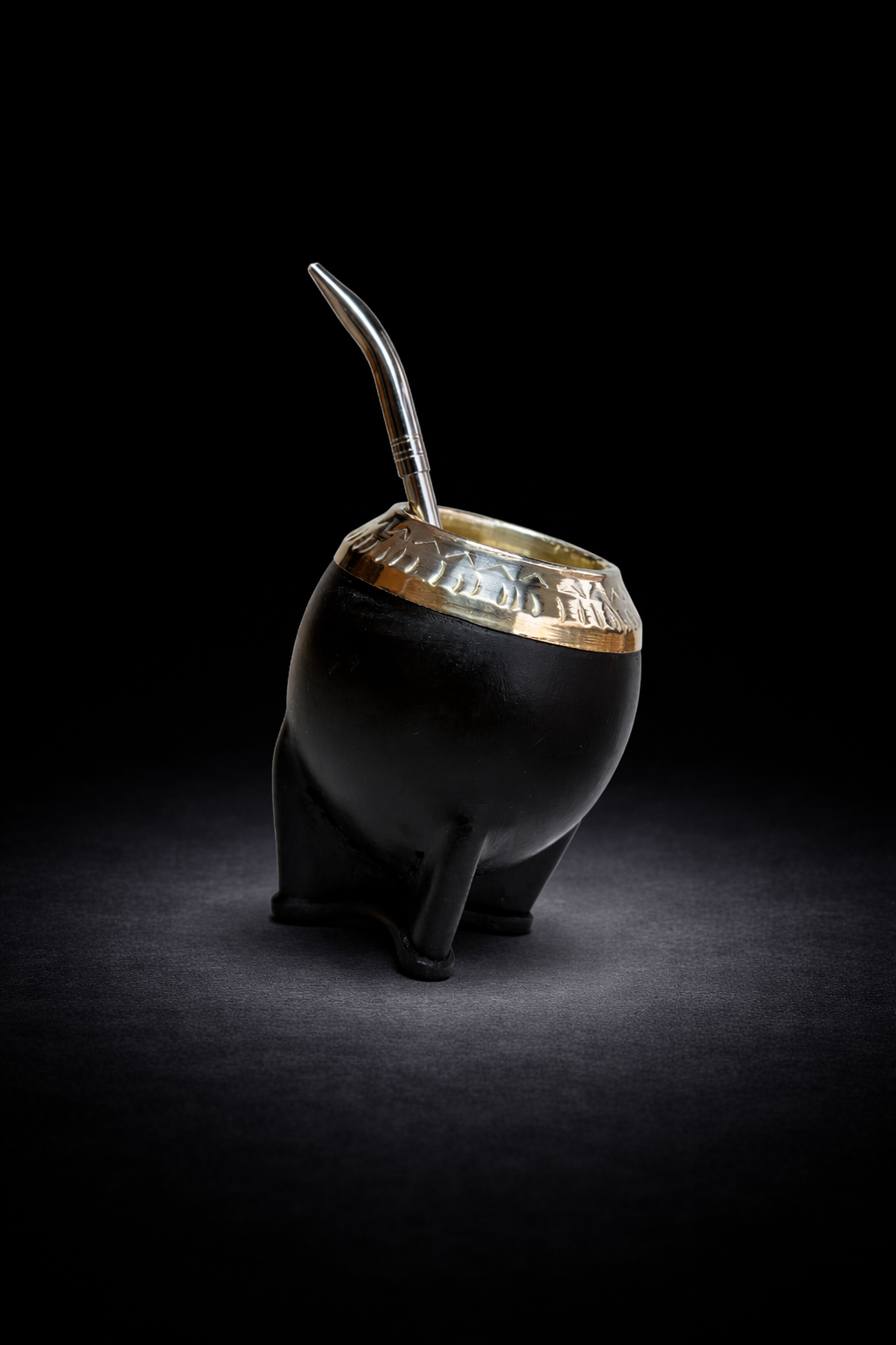 Mate Torpedo Alpaca Cincelado + Bombilla Pico Loro