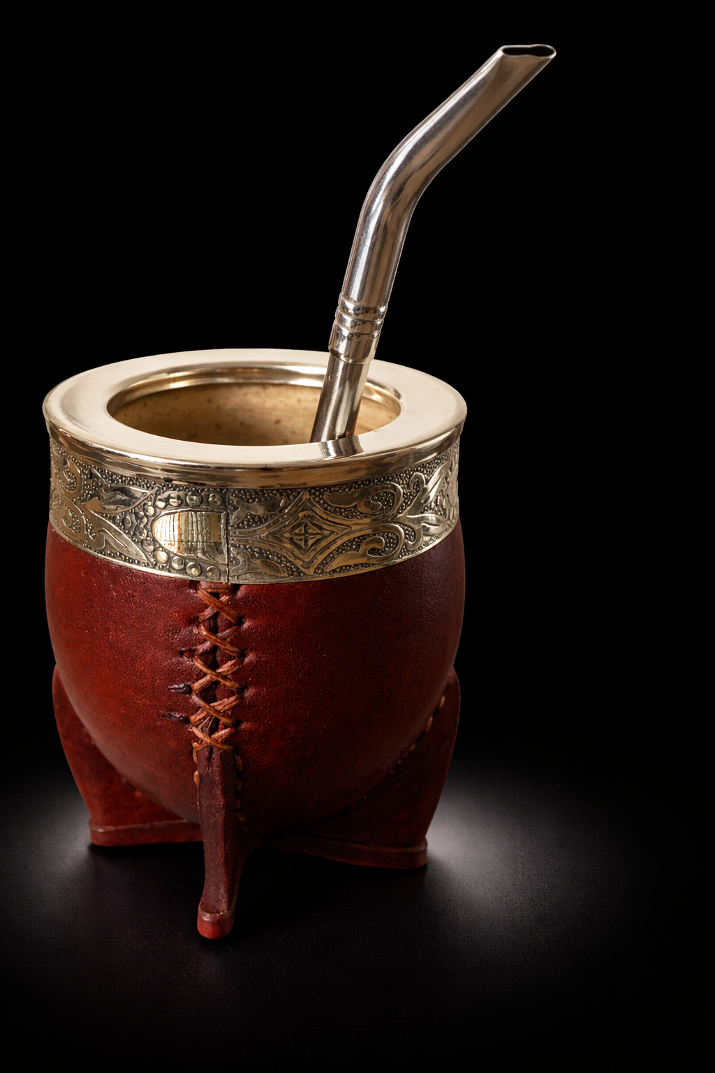 Mate Imperial Calabaza Abstracto + Bombilla Pico Loro