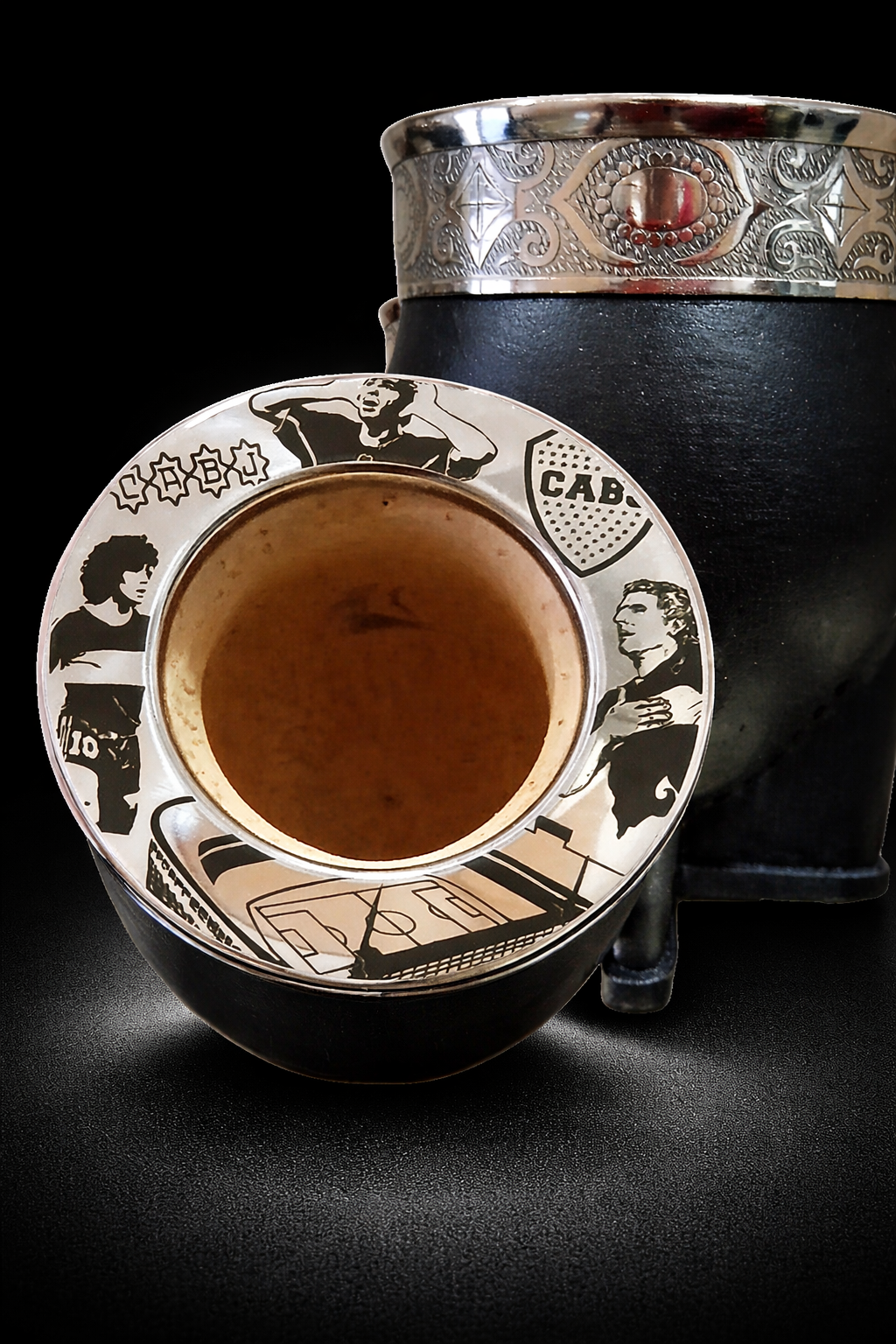 Mate Imperial Boca Juniors + Bombilla Pico Loro