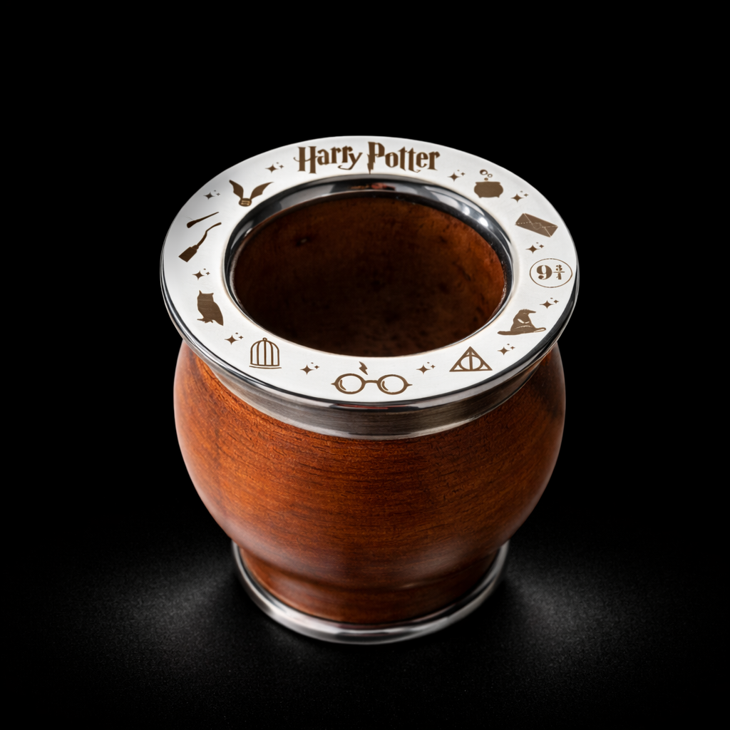 Mate Camionero Algarrobo Harry Potter + Bombilla Pico Loro