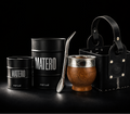 Set Matero Imperial Algarrobo + Canasta De Cuero + Yeberas