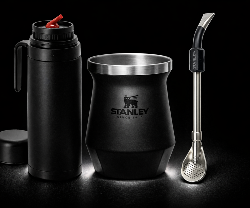 Set Matero Stanley + Termo Media Manija 1L