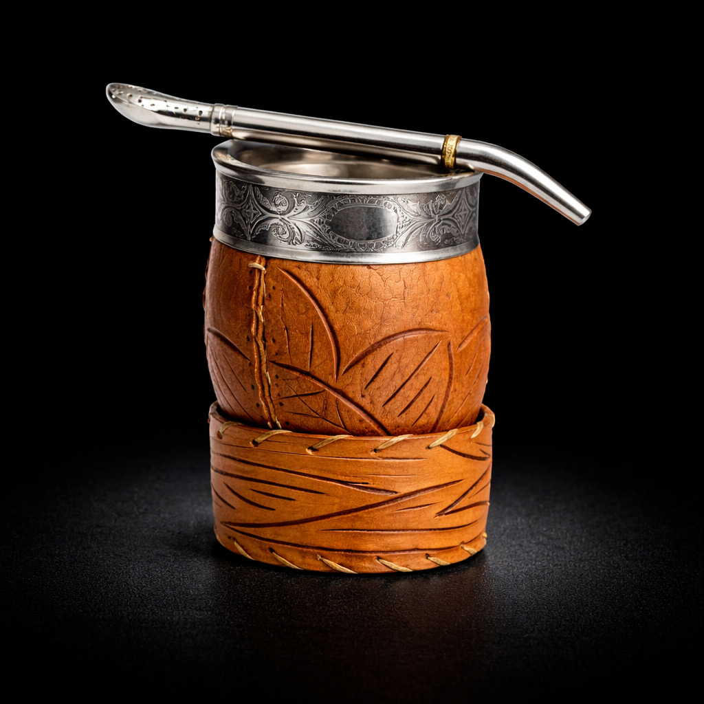 Mate Imperial Criollo Acero Inox  + Bombilla Pico Loro