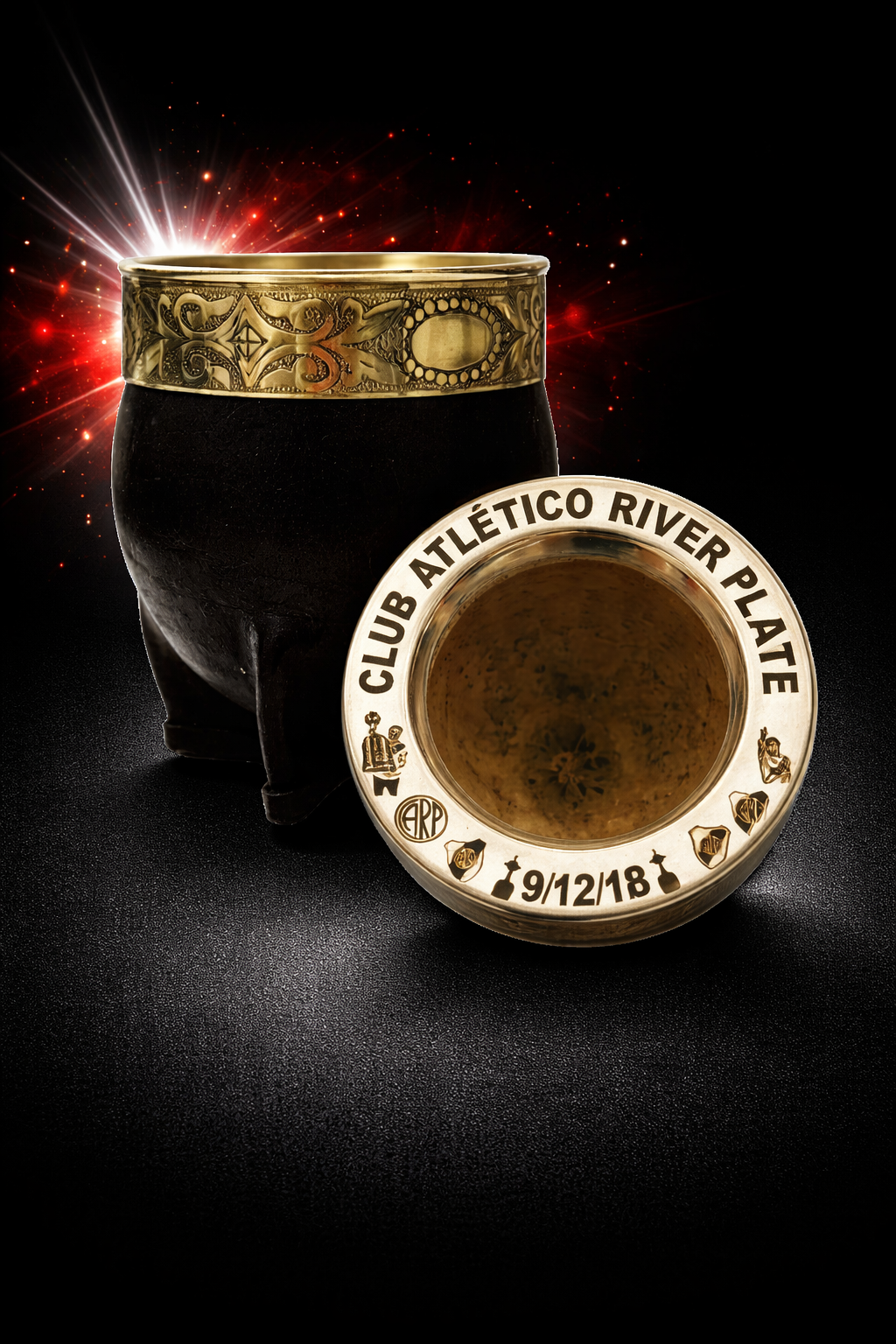 Mate Imperial River Plate + Bombilla Pico Loro