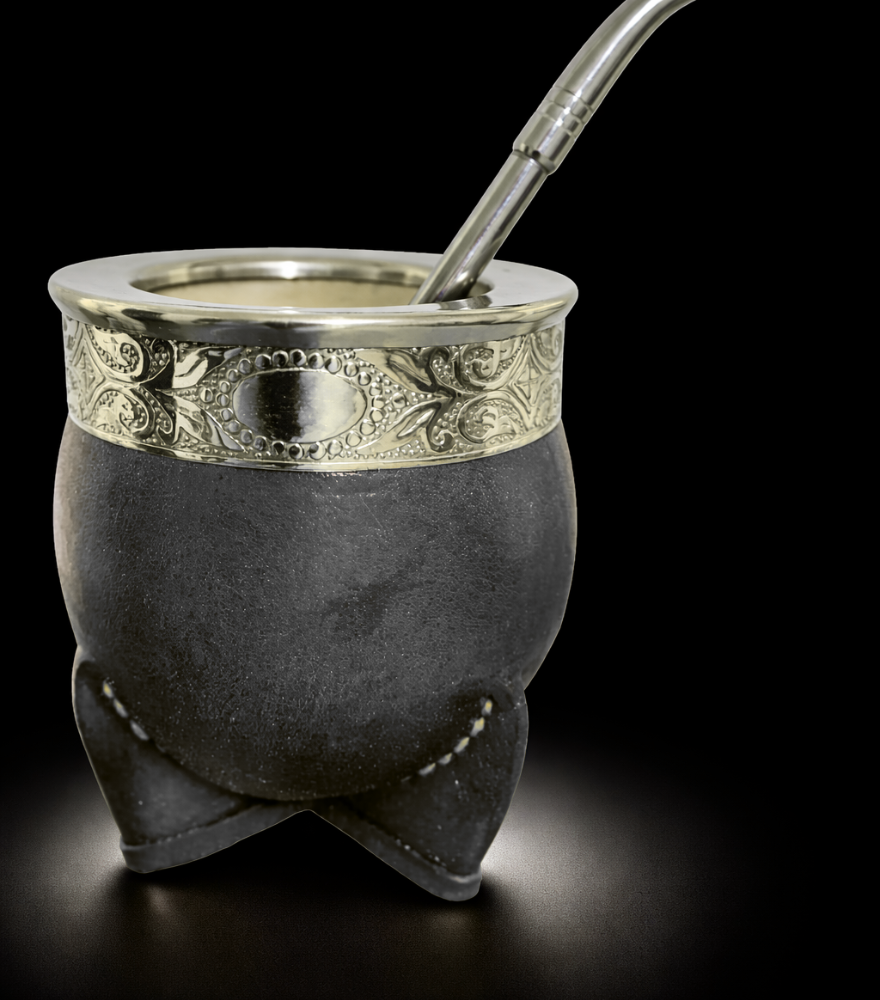 Mate Imperial Calabaza Abstracto + Bombilla Pico Loro