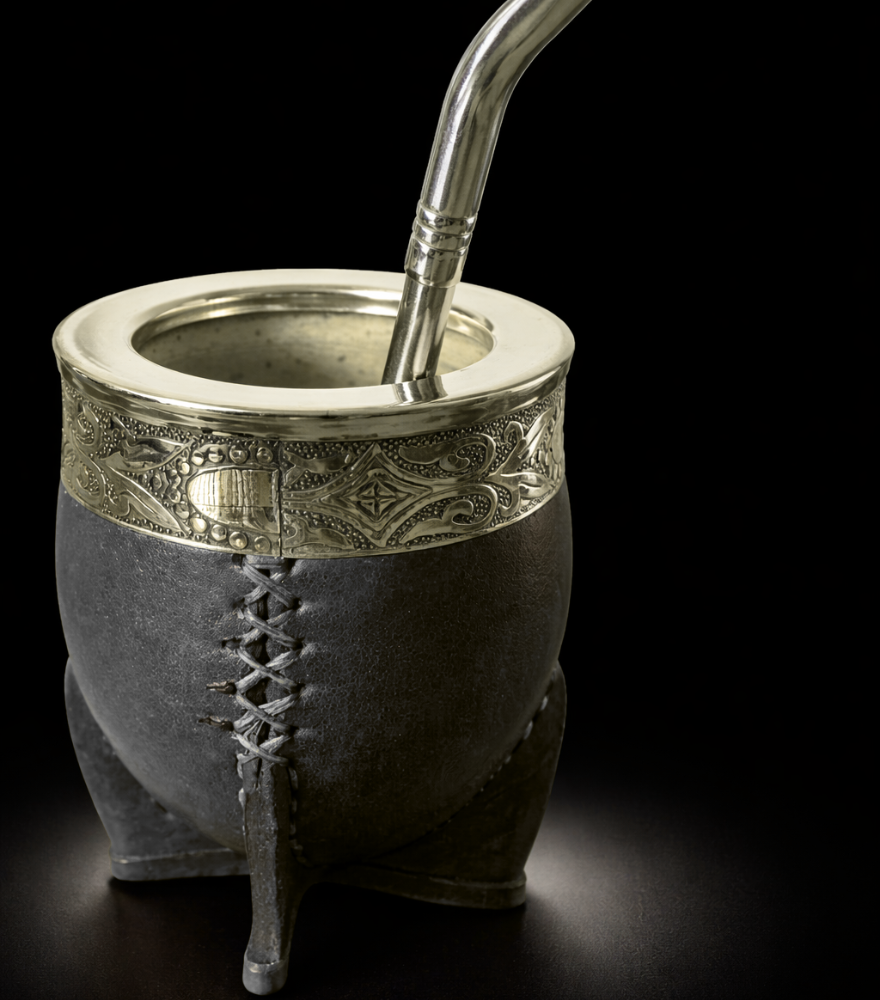 Mate Imperial Calabaza Abstracto + Bombilla Pico Loro